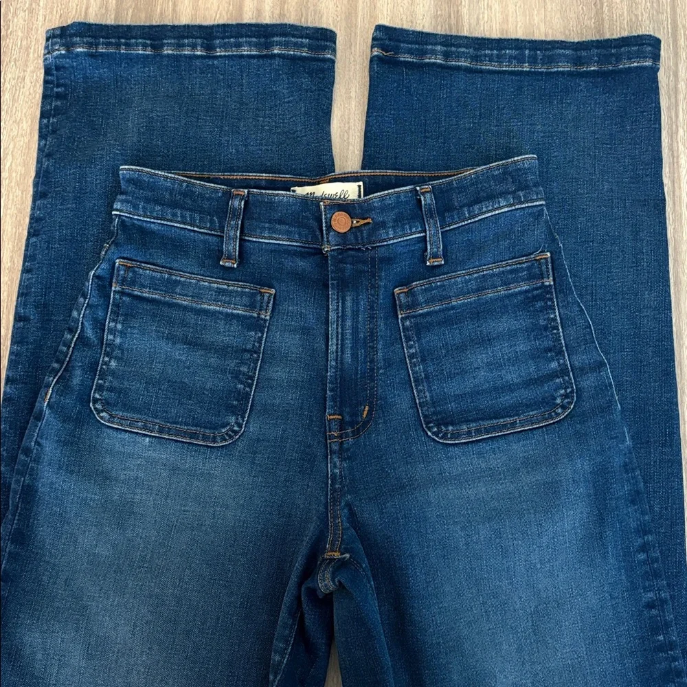 Madewell Emmett Wide Leg Jeans Women’s Size 26 Dark Wash - Picture 3 of 7
